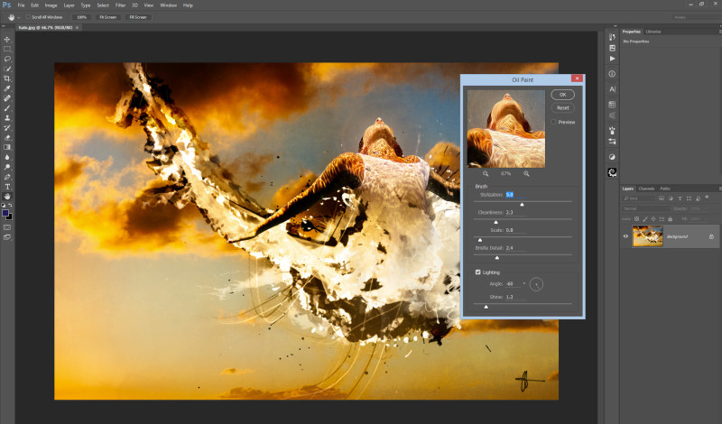 Adobe Photoshop CC 2015 Oil Filter