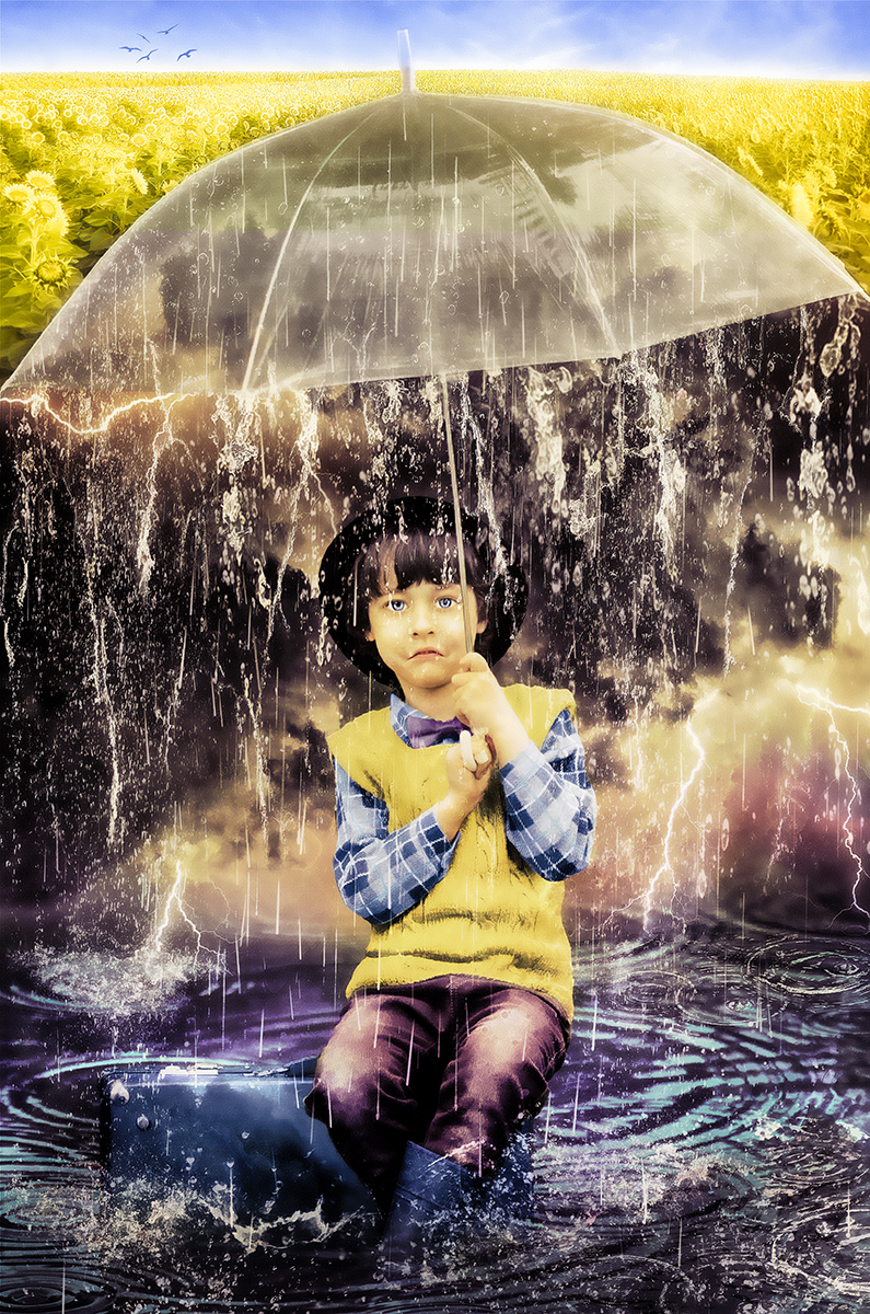 Not Much Of An Umbrella by Penny De Jong