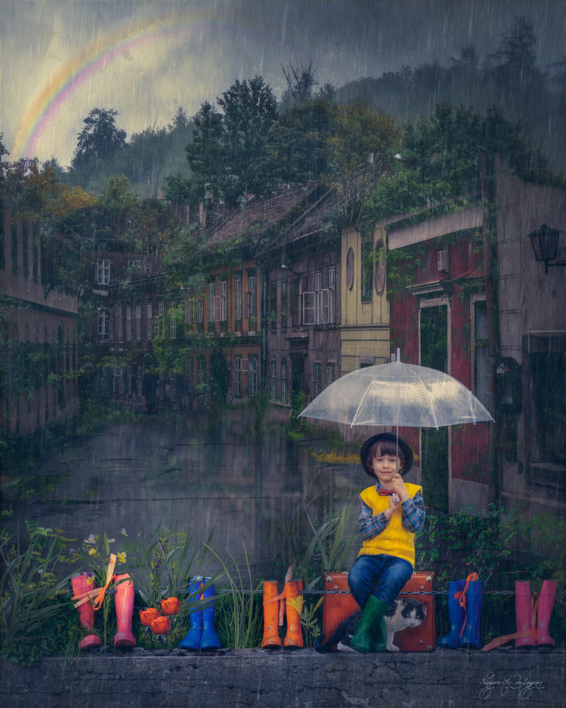 Rainy Village by Nagore Mtz De Lagran
