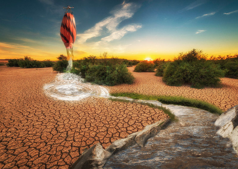A drop of water will help a drought