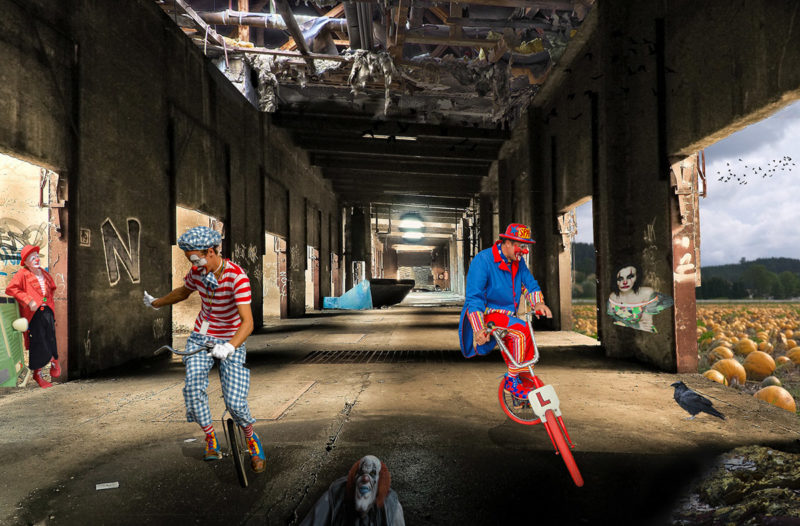 Clowns At Practice Time by Malcolm Kitto