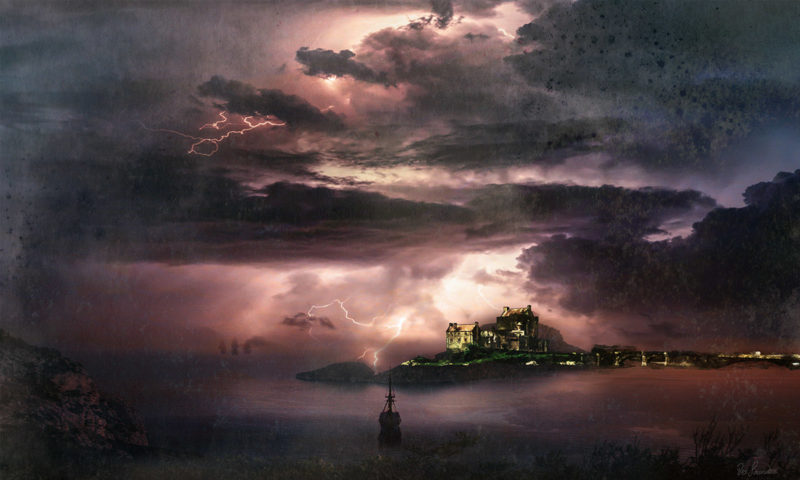 Stormy Night in The Bay by Pres Saunders