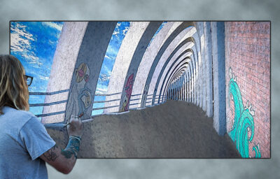 Painting Graffiti by John Schultz