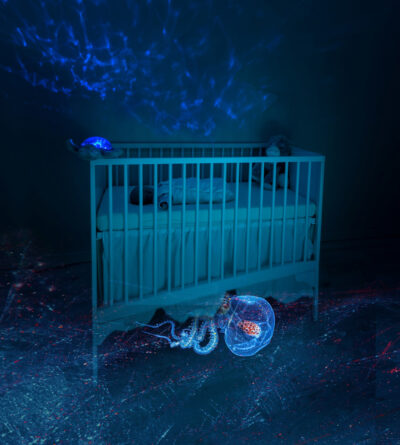 Jellyfish Guardian Beneath the Crib by Mary Miller